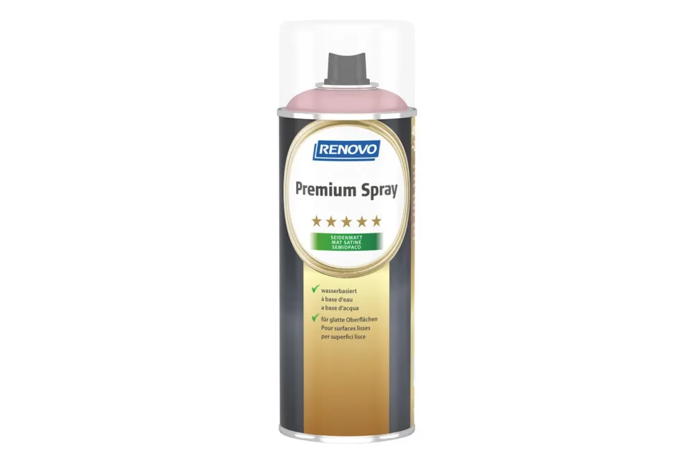 Renovo Premium Spray Seidenmatt Hellrosa RAL 3015 | 0.4 l