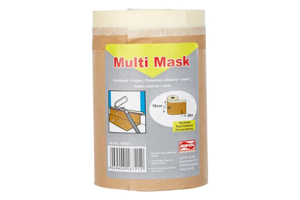 Jufol Abdeckpapier und Malerklebeband | 180 mm x 20 m