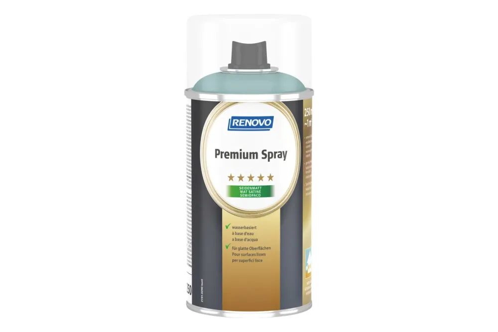 Renovo Premium-Spray Seidenmatt Pastelltürkis RA l 6034 | 250 ml