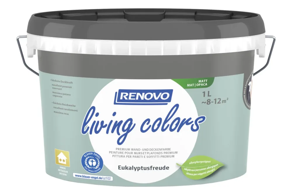 Renovo Wand- und Deckenfarbe Eukalyptusfreude | 1 l