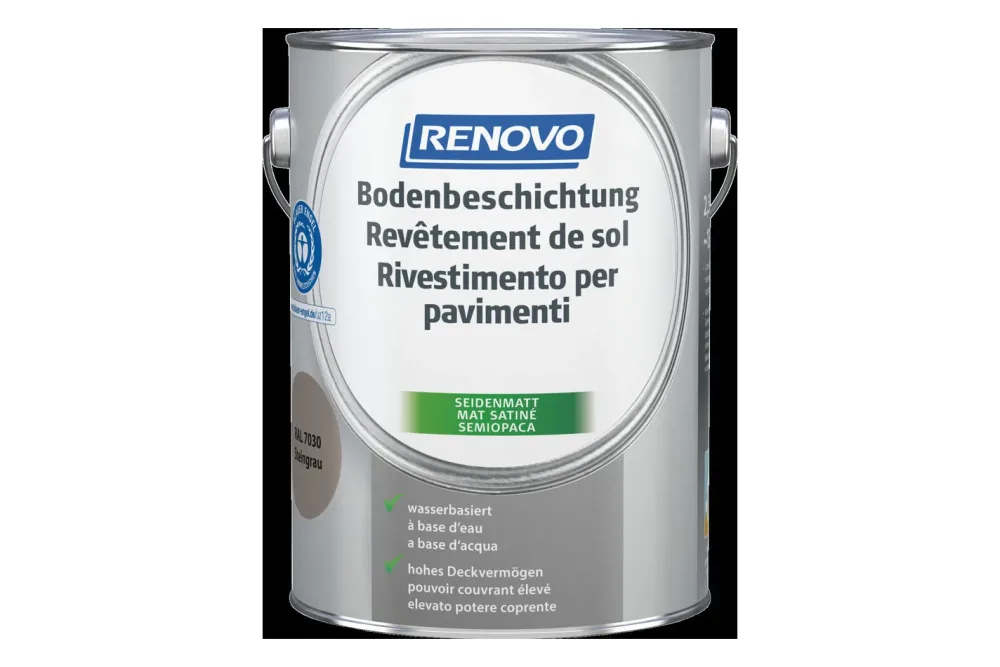Renovo Bodenbeschichtung Wasserbasiert Steingrau | 2.5 l | 15 m²