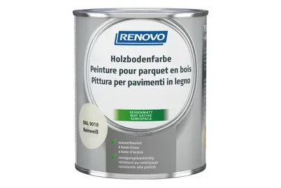Renovo Holzbodenfarbe Weiss | 0.75 l