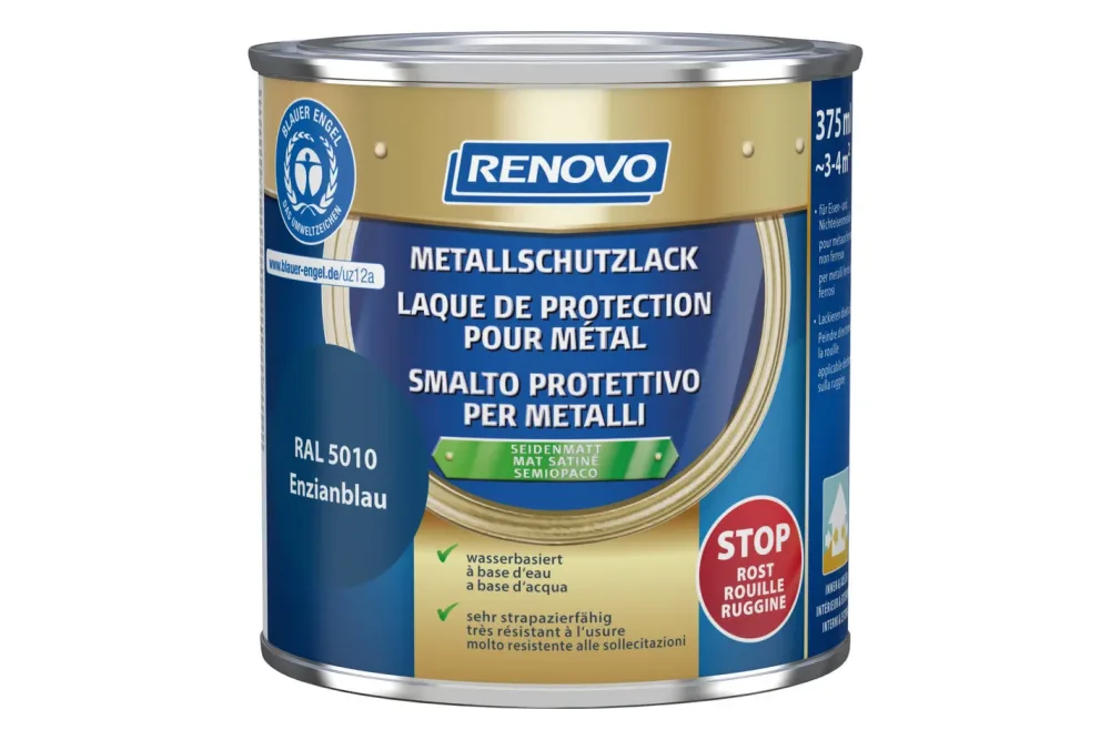 Renovo Metallschutzlack Blau | 375 ml