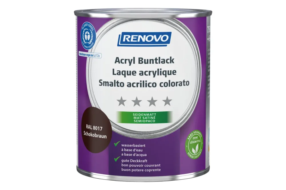 Renovo Acryl Buntlack RA l 8017 Schokobraun | 750 ml