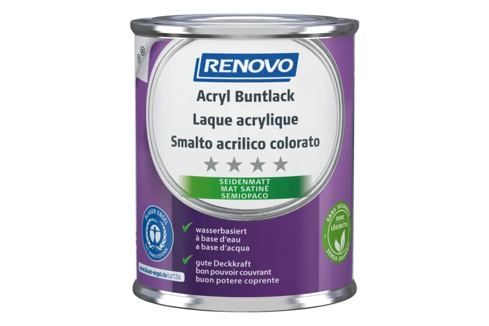 Renovo Acryl Buntlack Papayaorange Seidenmatt | 125 ml