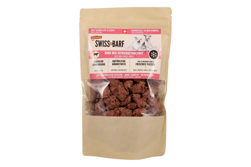 DeliBest Trocken-Hundefutter Swiss Barf Rind Mix