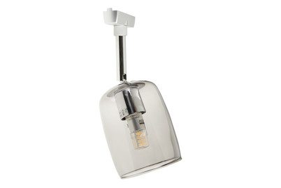 Paulmann Blossom Hochvolt-Schienensystem-Leuchte URail G9 Chrom (matt), Rauchglas