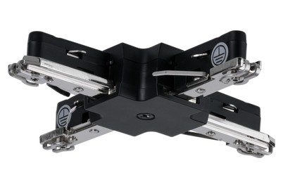 Paulmann 96908 Hochvolt-Schienensystem-Komponente X-Verbinder Schwarz (matt)