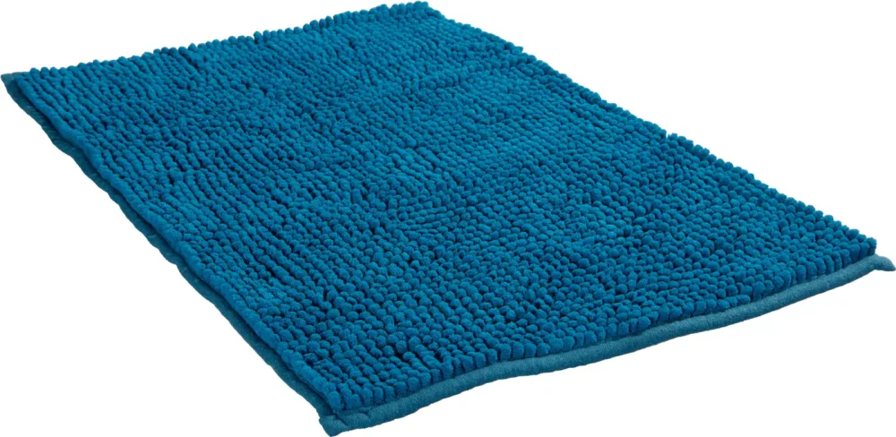Badteppich Chenille 40x60cm dunkelblau