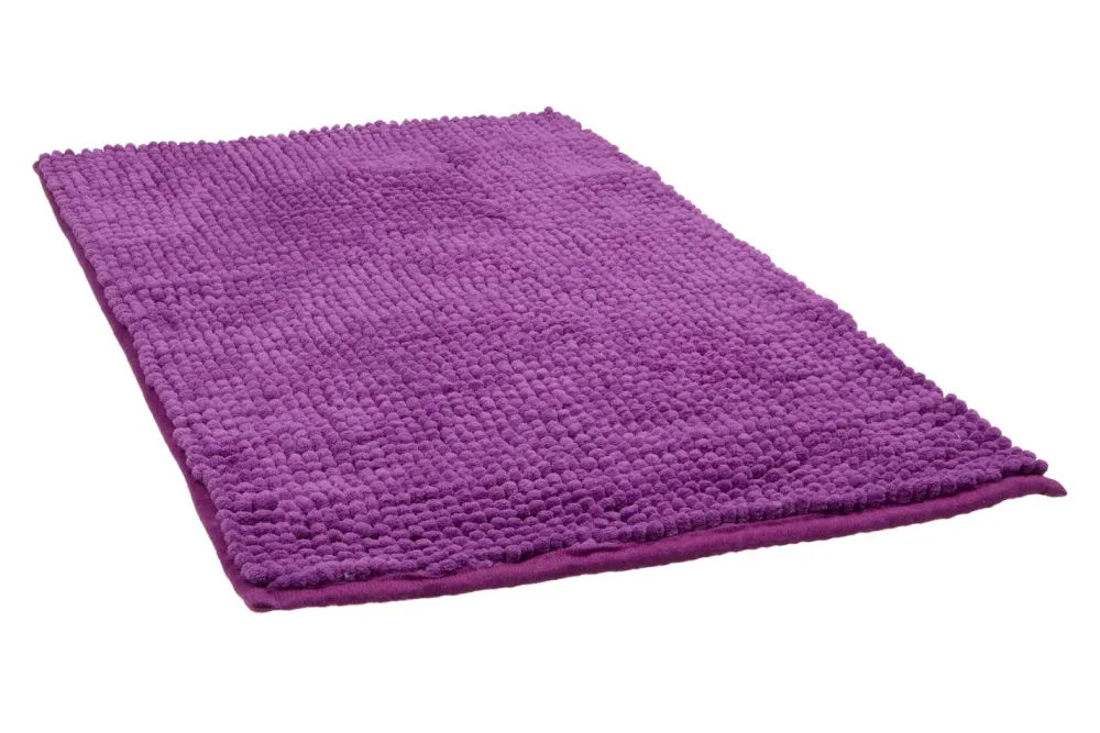 Badteppich Chenille Violett | 40 × 60 cm