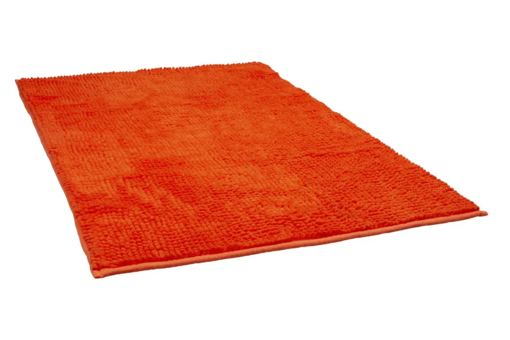 Badteppich Chenille Orange | 60 × 90 cm