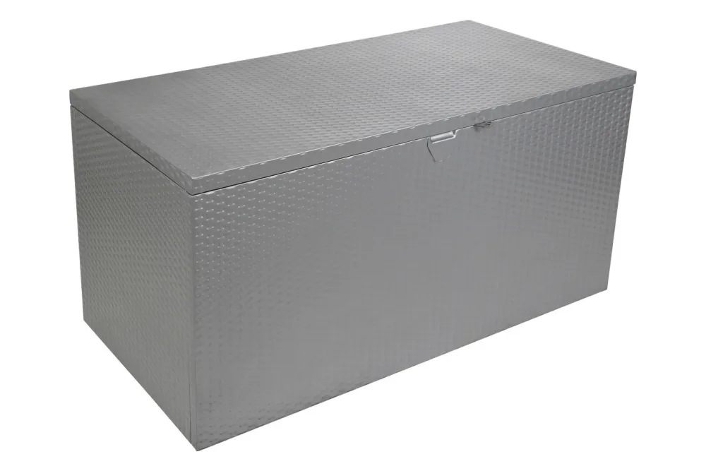 Spacemaker Kissenbox Metall Silber | 133 x 70 x 65 cm | 509 l