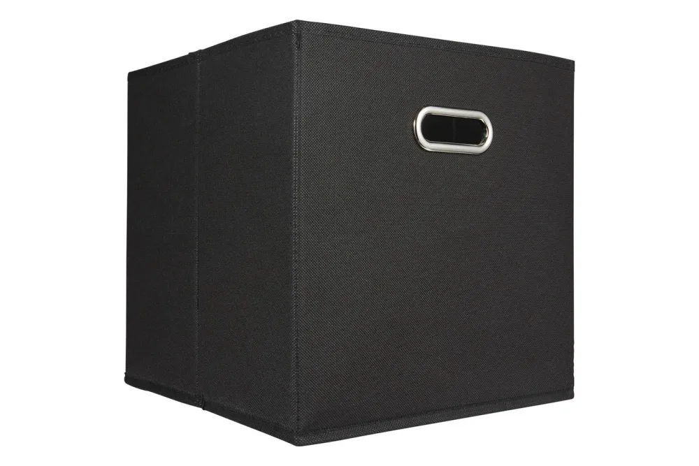 Aufbewahrungsbox Schwarz | 32 × 32 × 32 cm