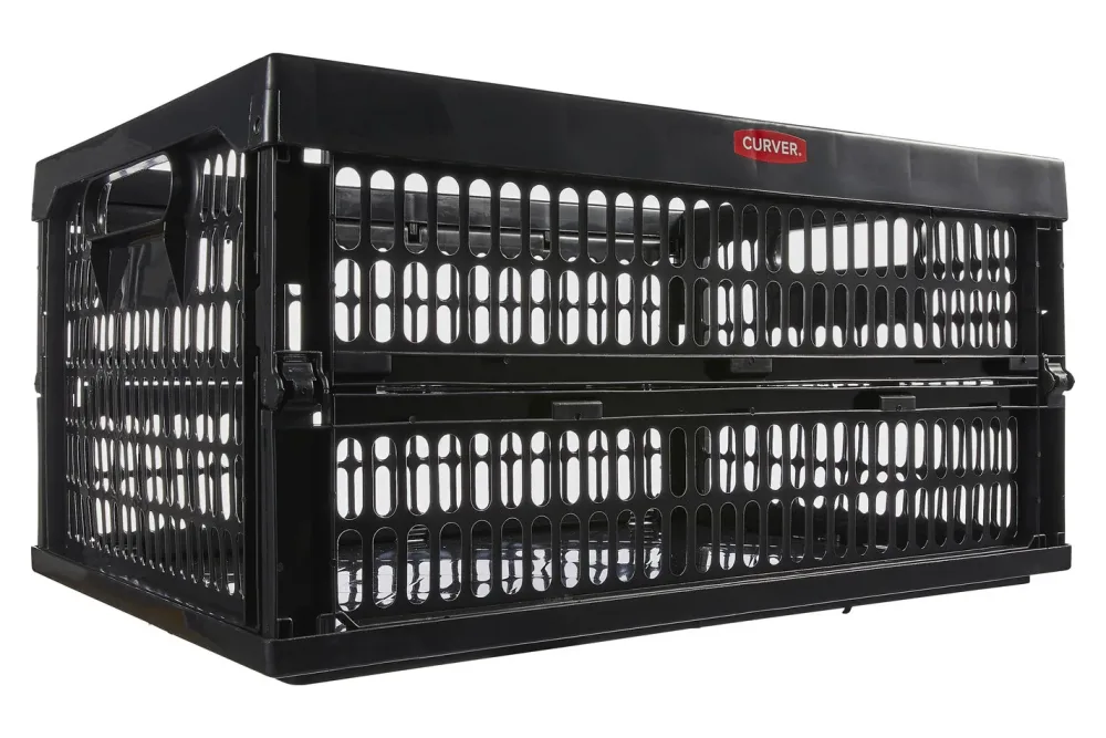 Curver Klappbox Schwarz | 24 × 34 × 47 cm | 30 l | max. 10 kg