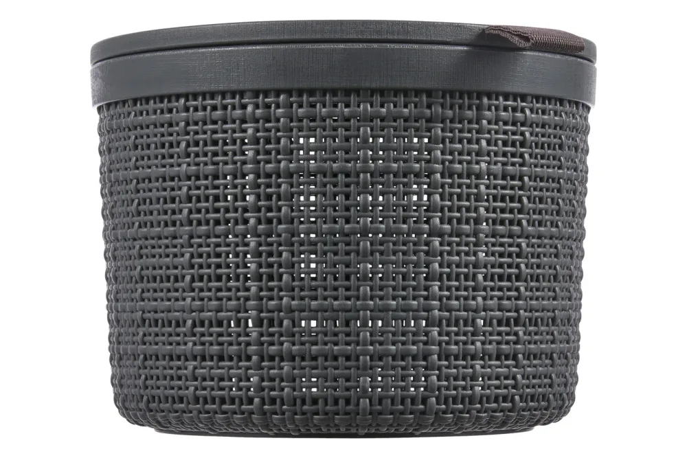 Curver Box Jute Rund Grau | 13 x Ø 17 cm | 2 l
