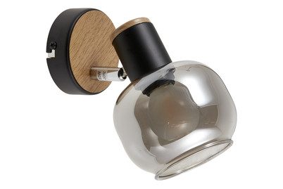 Wandleuchte 1350022 mit Rauchglas, einflammig