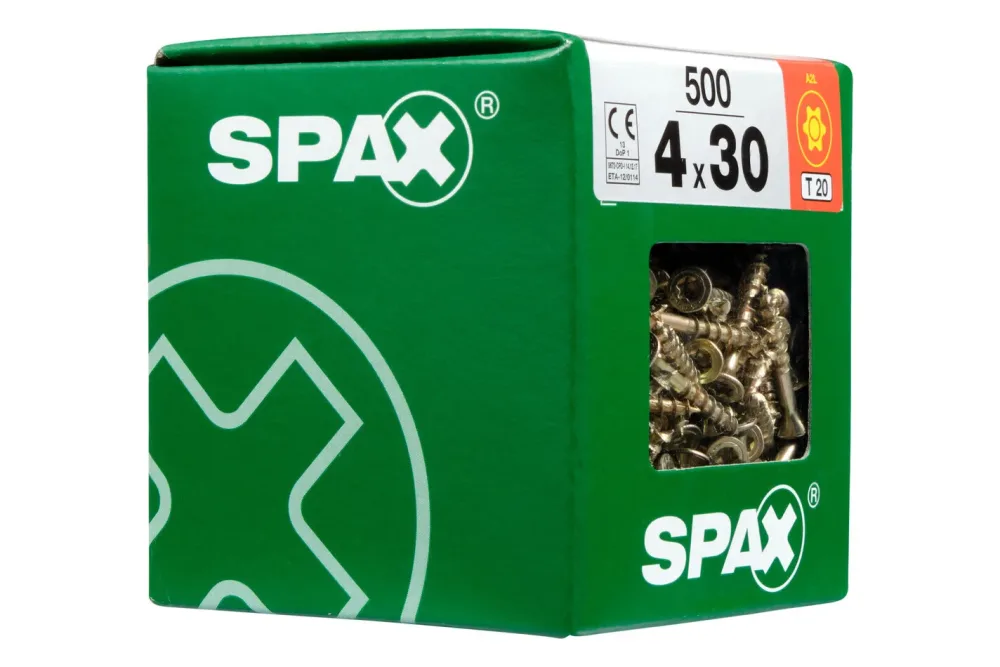 Spax Torx Senkkopf-Holzschraube | 4 × 30 mm | 3 Stück