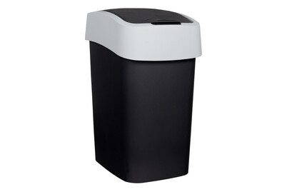 Curver Abfalleimer Flip Bin Grau | 47 × 26 × 34 cm | 25 l