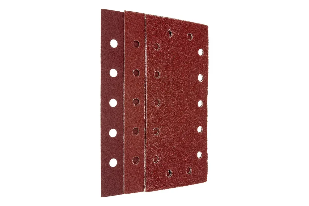 Wolfcraft 1990000 Schwingschleifpapier-Set mit Klett, gelocht Körnung (num) 40, 80, 120 (L x B) 230 mm x 115 mm 5 St.
