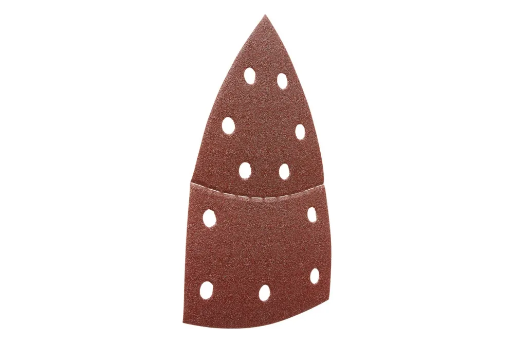 Wolfcraft 1814000 Multischleifpapier mit Klett, gelocht Körnung (num) 120 Eckmaß 95 mm 10 St.