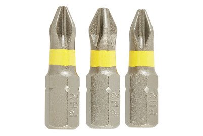 Wolfcraft Kreuzschlitz-Bit PH 2 S2-Stahl zähhart C 6.3 3 St.