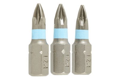 Wolfcraft Kreuzschlitz-Bit PZ 1 S2-Stahl gestrahlt, zähhart C 6.3 3 St.