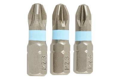 Wolfcraft Kreuzschlitz-Bit PZ 3 S2-Stahl gestrahlt, zähhart C 6.3 3 St.