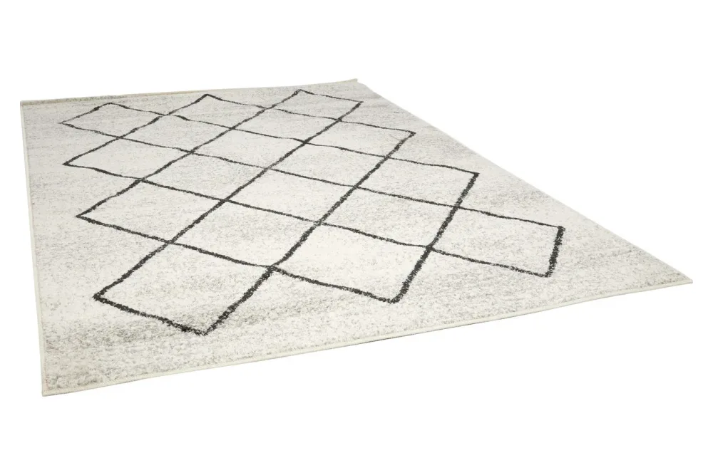Teppich Bolonia | creme-grau | 60 x 110 cm