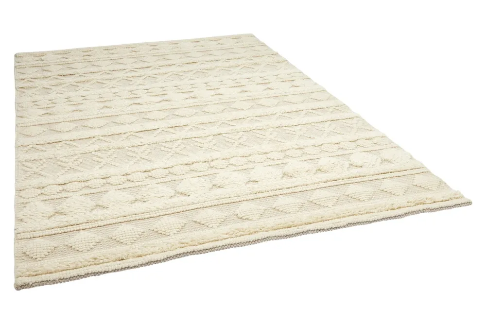 Teppich Hägga | creme-grau | 130 x 190 cm