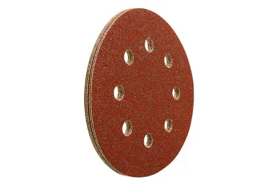 Wolfcraft 2271000 Exzenterschleifpapier mit Klett, gelocht Körnung (num) 80 (Ø) 115 mm 5 St.