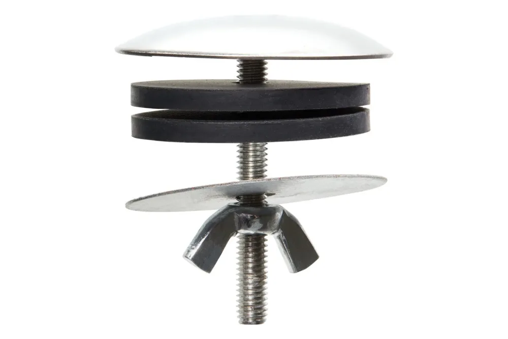 Deckrosette Grau-Silber