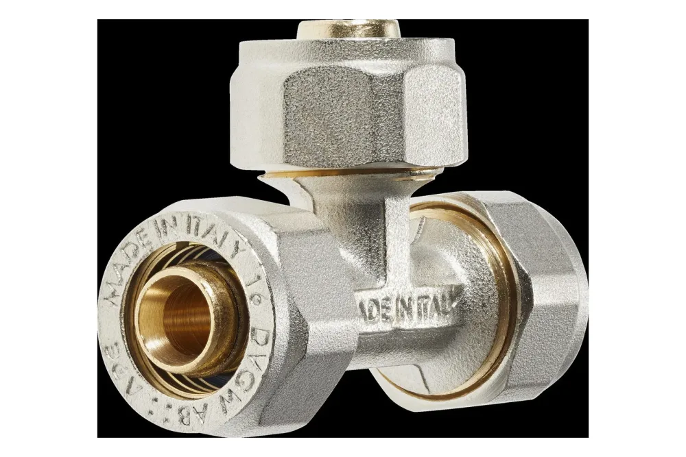 Klemmfitting T-Stück Messing