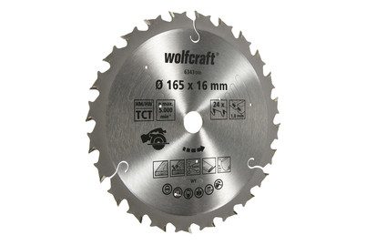 Wolfcraft Akku-Kreissägeblatt HM | ⌀ 16.5 cm