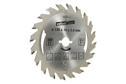 Wolfcraft 6456000 Hartmetall Kreissägeblatt 127 x 16 mm Zähneanzahl: 20 1 St.