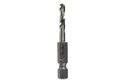 Wolfcraft 7258000 HSS Metall-Spiralbohrer 4 mm Gesamtlänge 53 mm geschliffen DIN 338 1/4 (6.3 mm) 1 St.