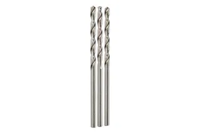 Wolfcraft 7544010 HSS Metall-Spiralbohrer 2.5 mm Gesamtlänge 57 mm geschliffen DIN 338 Zylinderschaft 3 St.