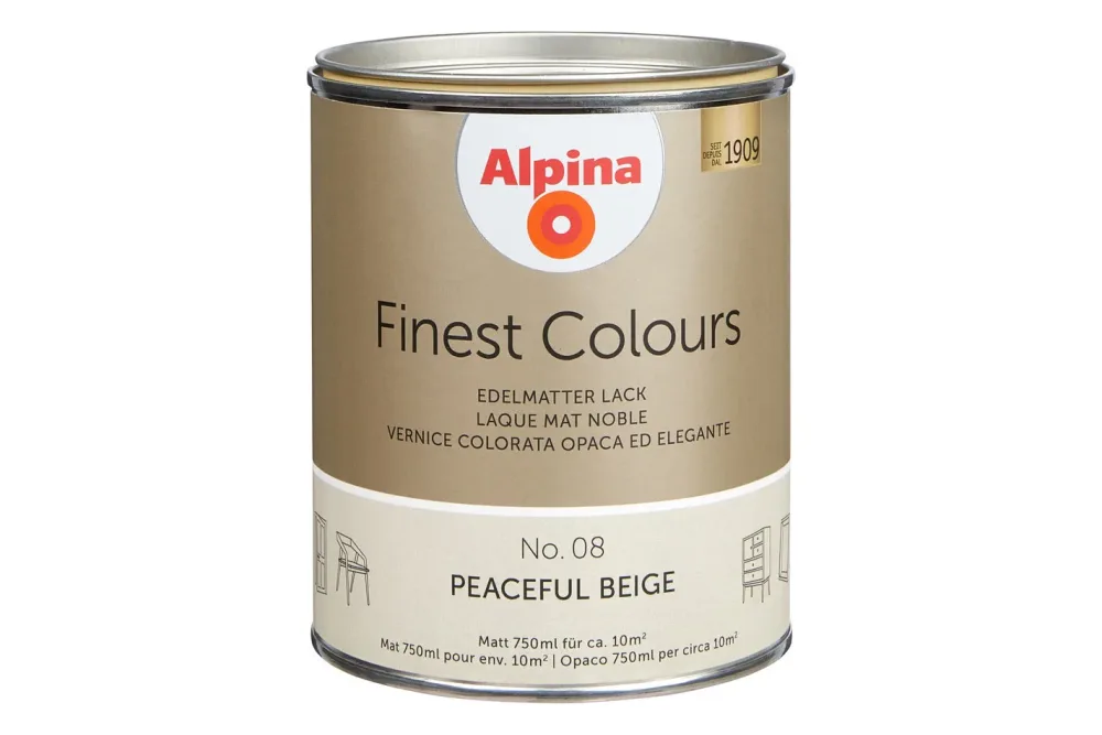 Alpina Lack Finest Colours Peaceful Beige | 0.75 l | Matt