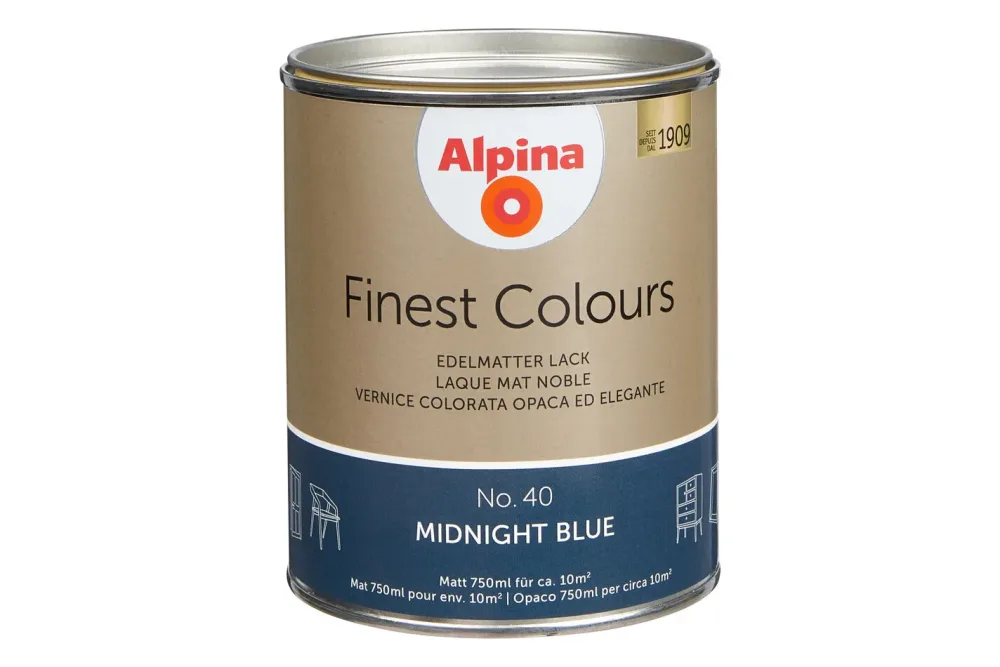 Alpina Lack Finest Colours Midnight Blue | 0.75 l | Matt