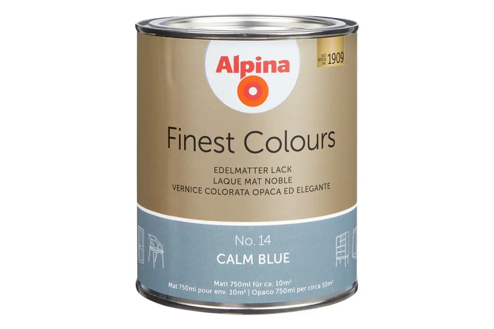 Alpina Lack Finest Colours Calm Blue | 0.75 l | Matt