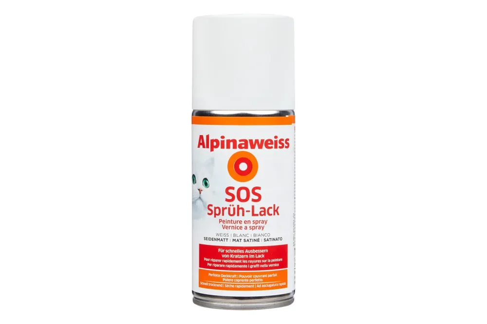 Alpina Alpinaweiss Sprühlack seidenmatt 150 ml