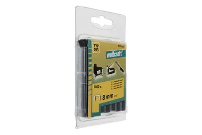 Wolfcraft 7031000 Breitrückenklammern Typ 53 1400 St. Abmessungen (L x B x H) 8 x 11.2 x 8 mm