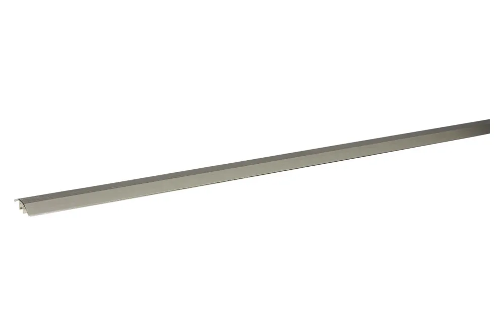 Alfer Alu-Übergangsprofil Edelstahl Gebürstet | 100 × 2.5 × 0.7 cm