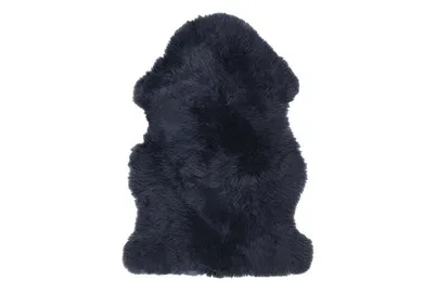 Schaffell schwarz 60 x 85 cm
