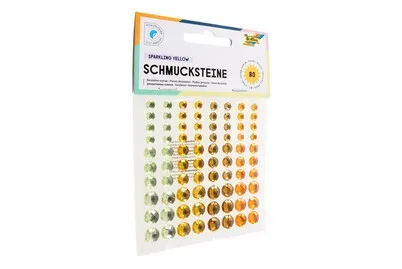 Folia Selbstklebende Sparkling Schmucksteine Gelb