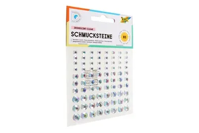 Folia Schmucksteine Selbstklebend Iridescent Clear