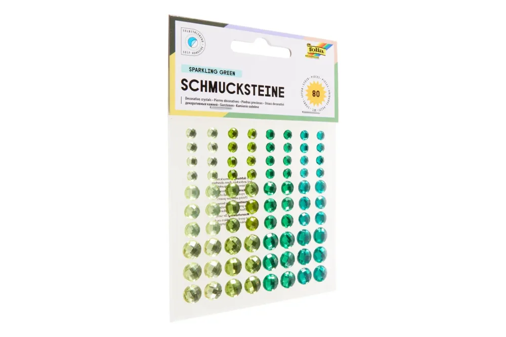Folia Schmucksteine Selbstklebend Sparklin Green