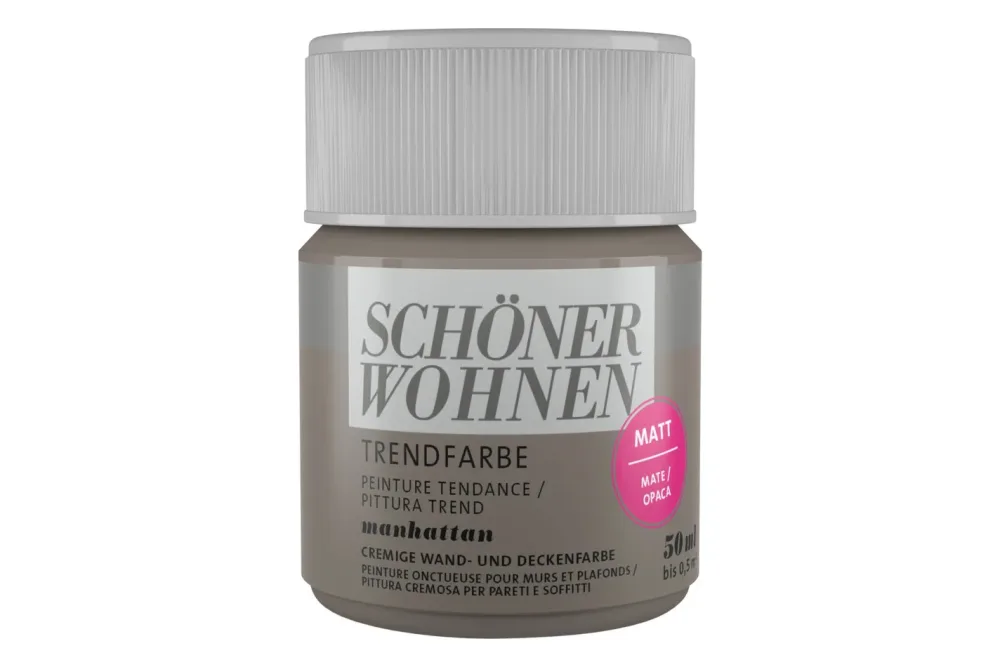 Schöner Wohnen Farbige Dispersion Trendfarbe Grau | 50 ml