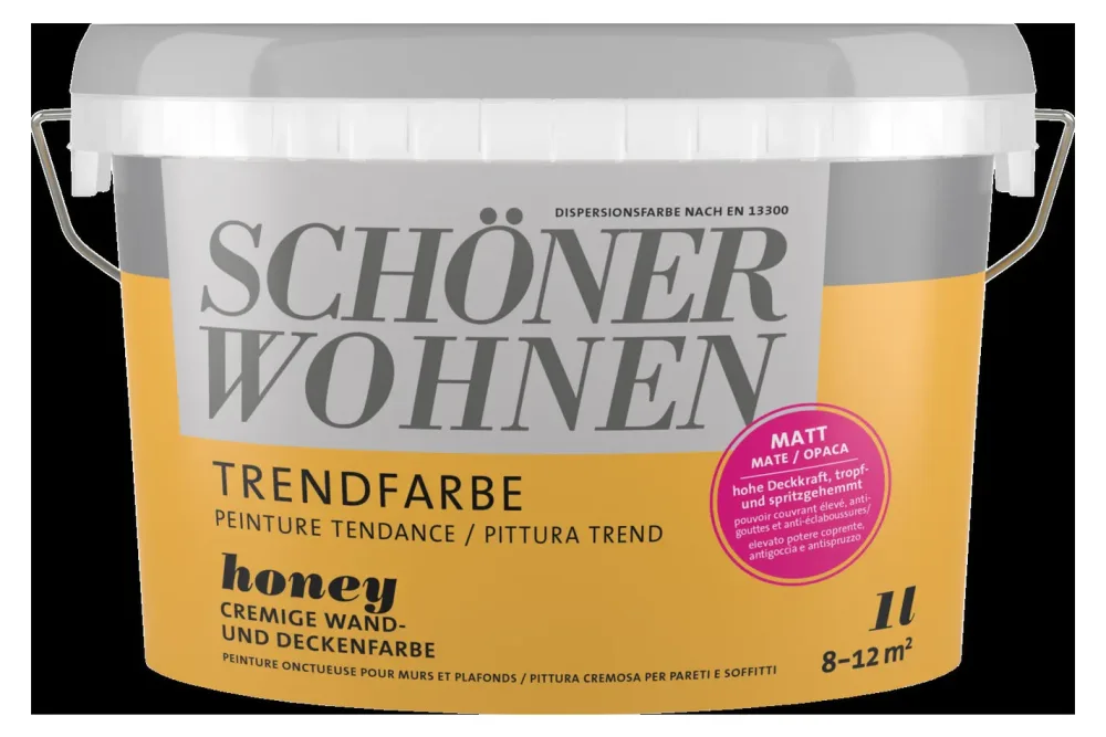 Schöner Wohnen Trendfarbe Farbige Dispersion Gelb | 1 l