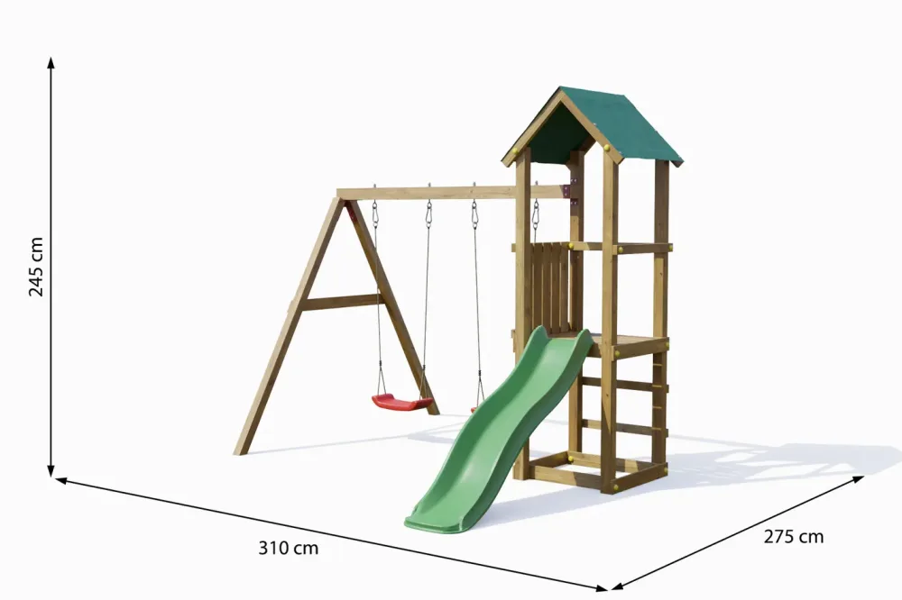 Fungoo Spielturm Lucas | 2.5 × 2.8 × 3.1 m