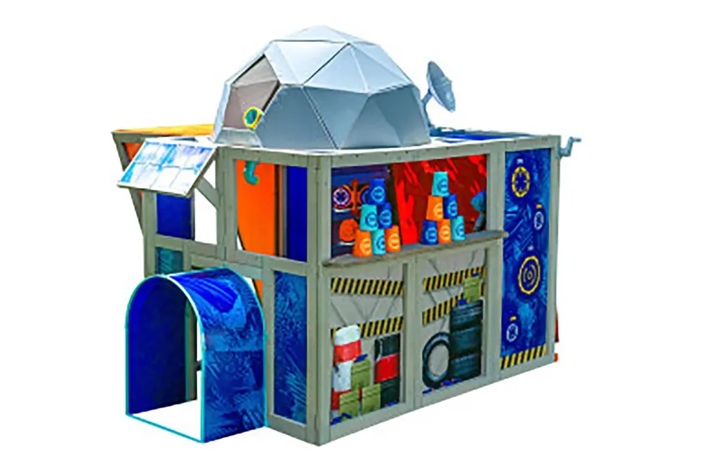 KidKraft Nerf Geo Strike Hauptquartier | 186 × 180 × 177 cm
